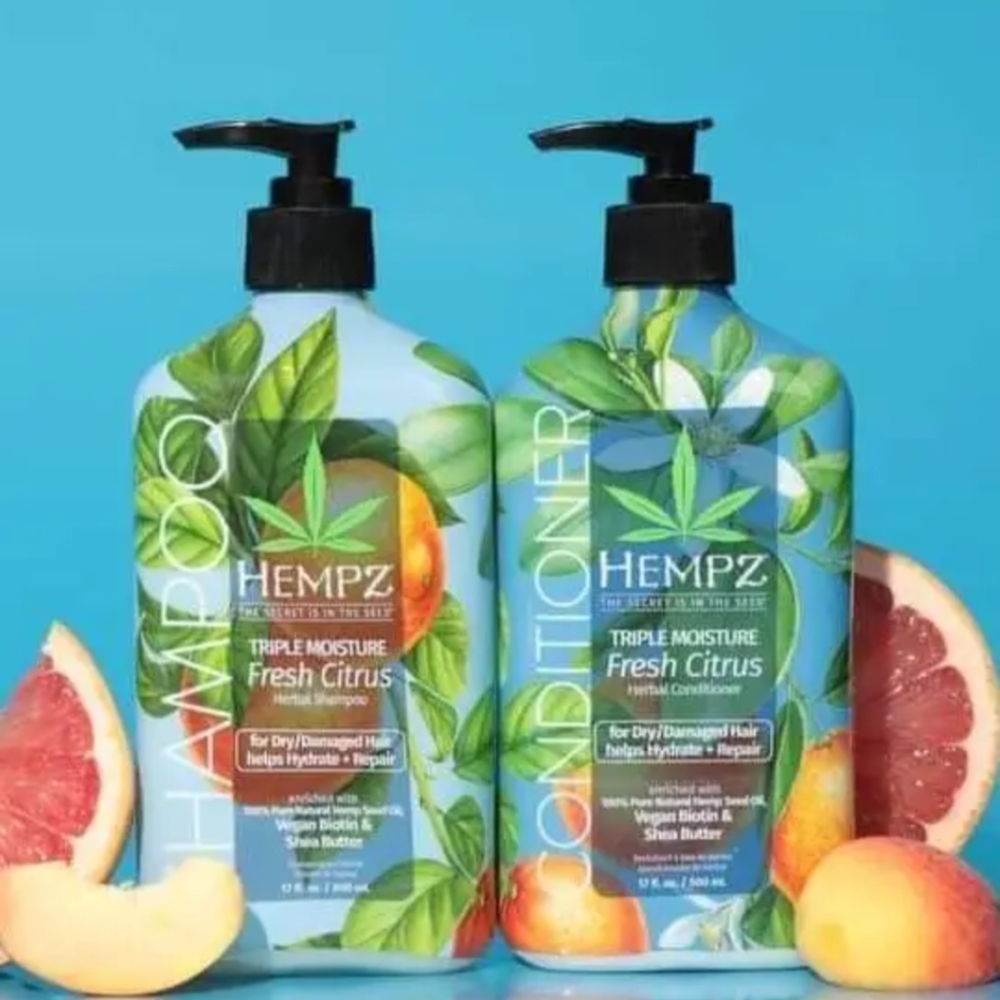 HEMPZ TRIPLE MOISTURE 🍑🍈Shampoo AND Conditioner Duo 1/2 Litre (500ml)